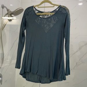 Pink Rose Blue Long sleeve